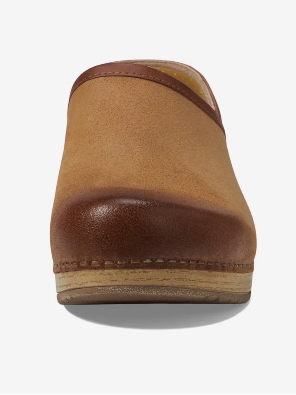 Dansko | Women’s Tan Burnished Suede Leather Brenna Classic Clogs Size 9 - Picture 4 of 16